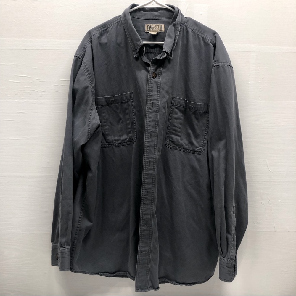 Duluth trading co. Workshirt, blue, EUC